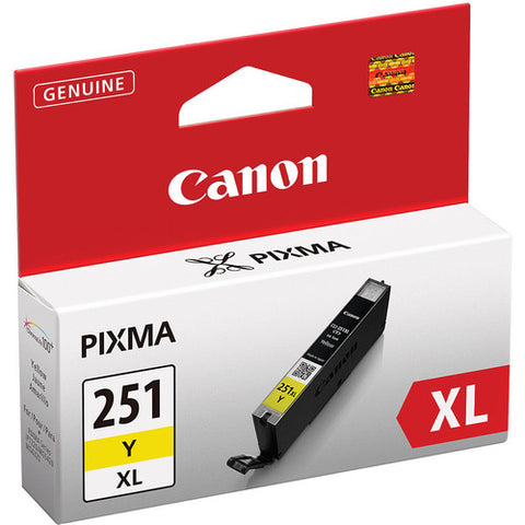 Canon OEM 6451B001 (CLI-251XL) High-Yield Yellow Ink Cartridge